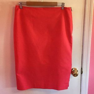 Worthington Pink Cotton Pencil Skirt Size 12 Barbiecore